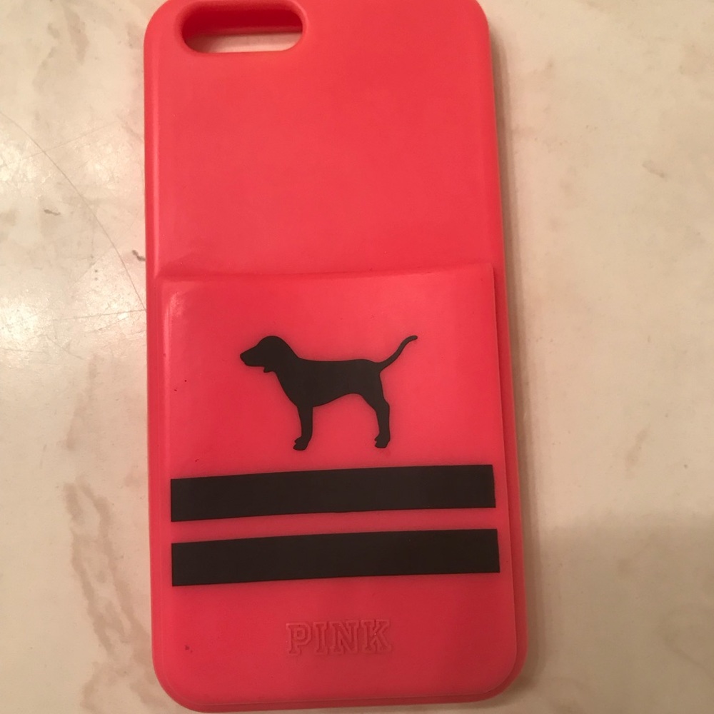 PINK 6s Phone Case with pocket